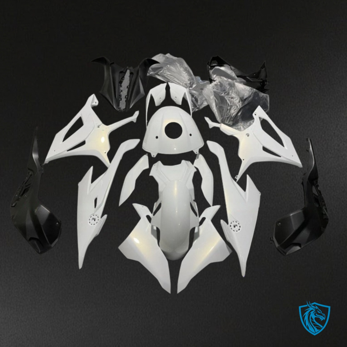 BMW S1000RR (2019-2020) Gloss White - Custom ABS Fairing Kit