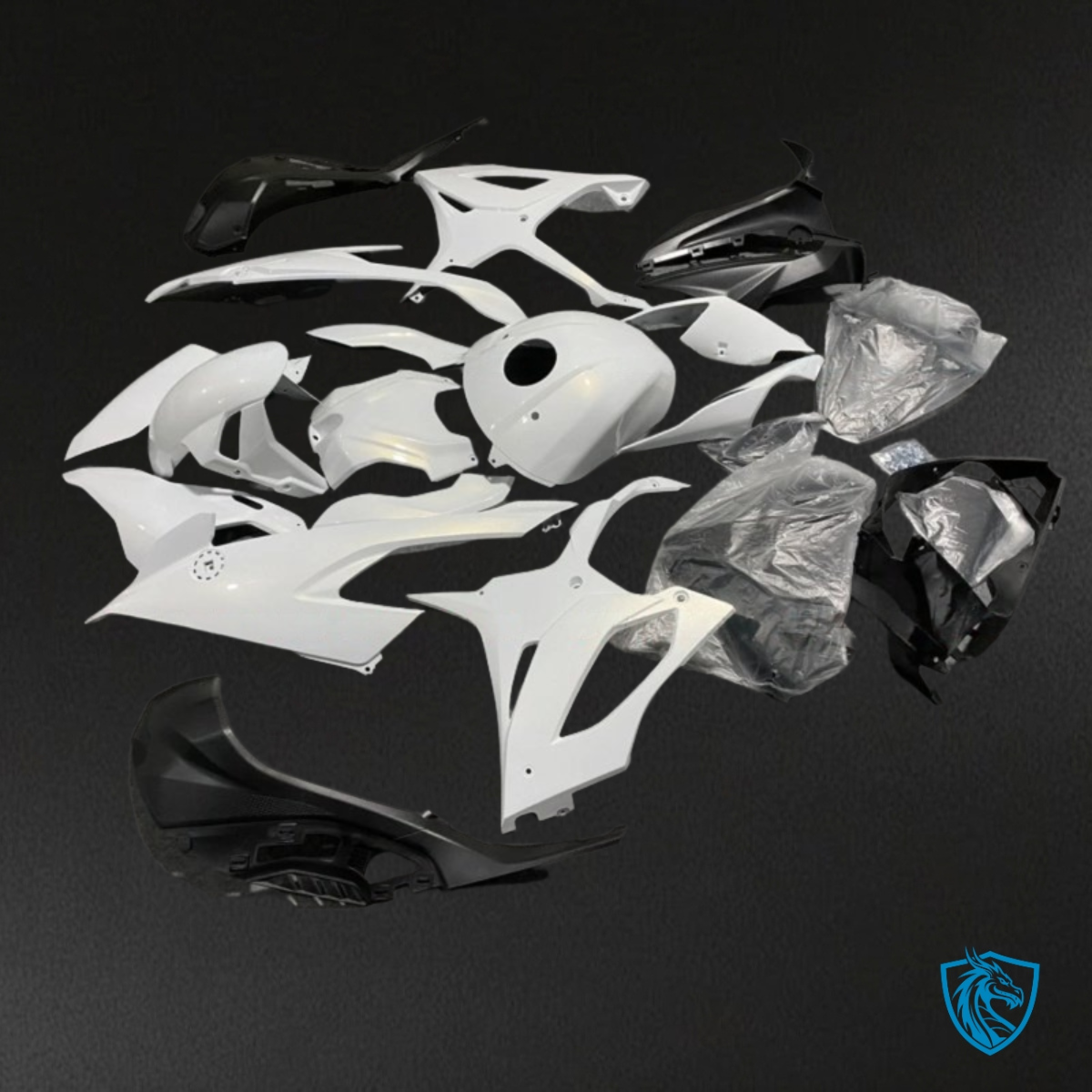 BMW S1000RR (2019-2020) Gloss White - Custom ABS Fairing Kit
