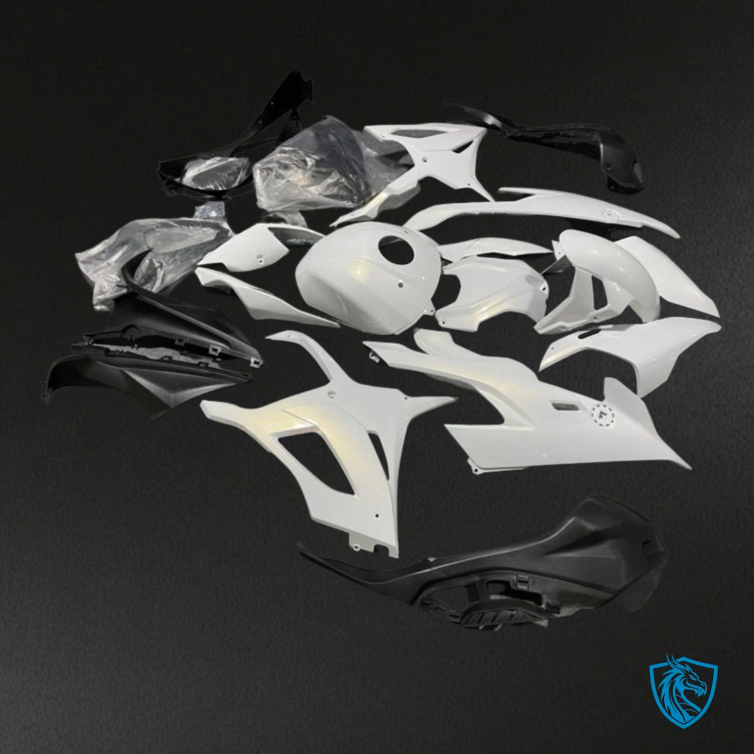 BMW S1000RR (2019-2020) Gloss White - Custom ABS Fairing Kit