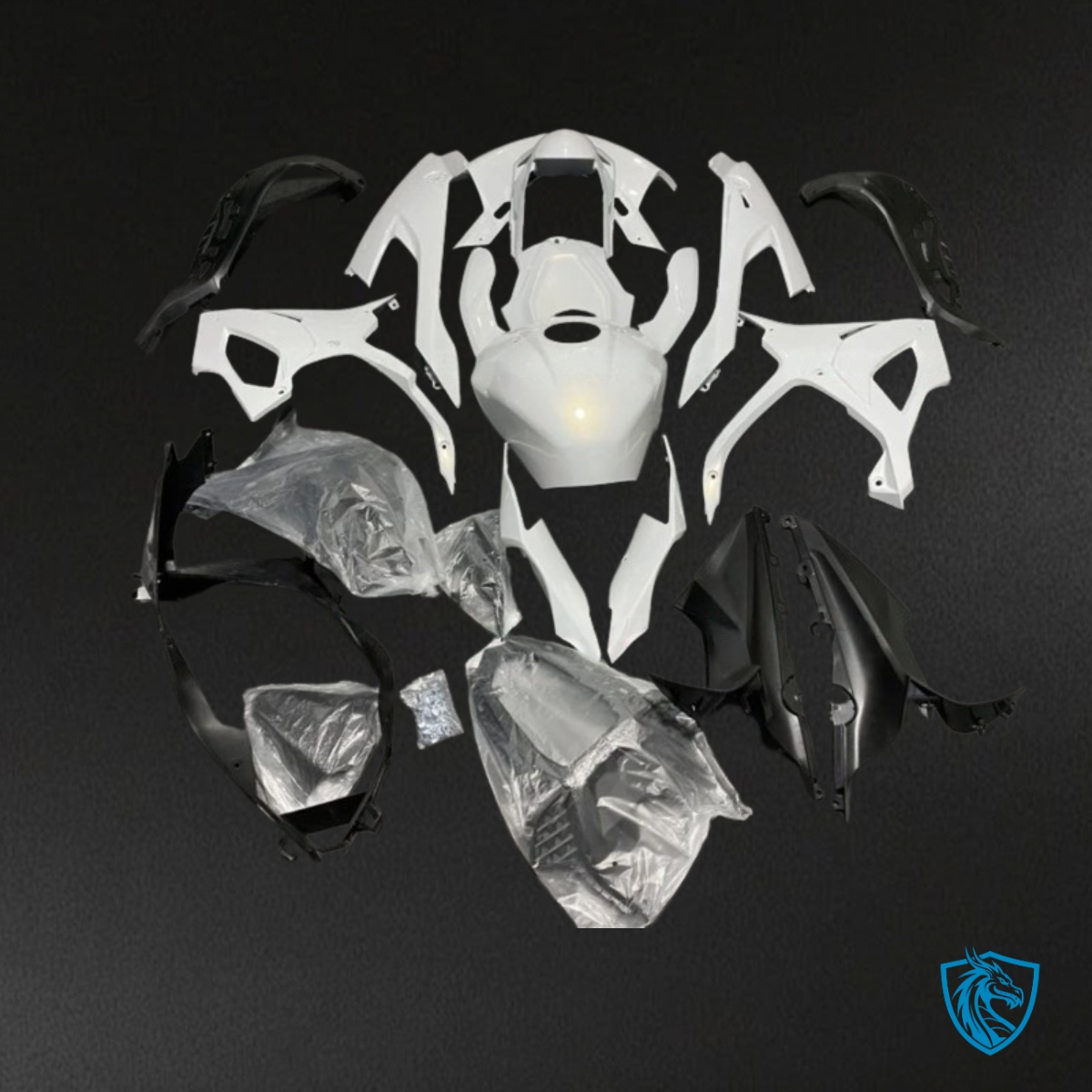 BMW S1000RR (2019-2020) Gloss White - Custom ABS Fairing Kit
