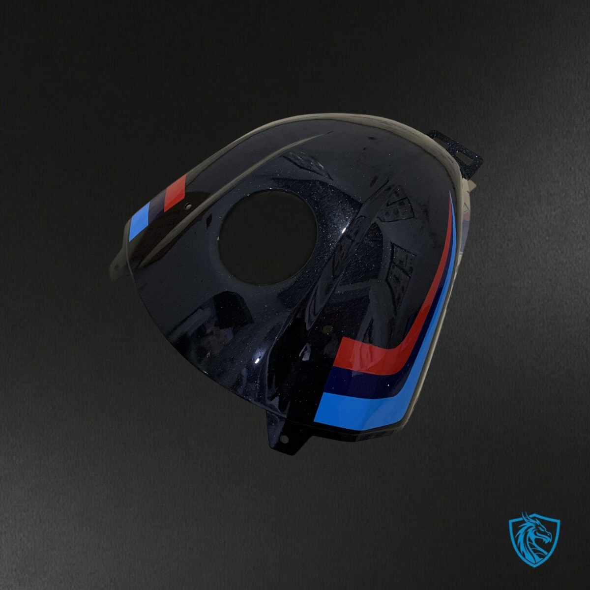 BMW S1000RR (2019-2020) Gloss Black, Blue & Red Fairings Kit - Aftermarket ABS Bodywork