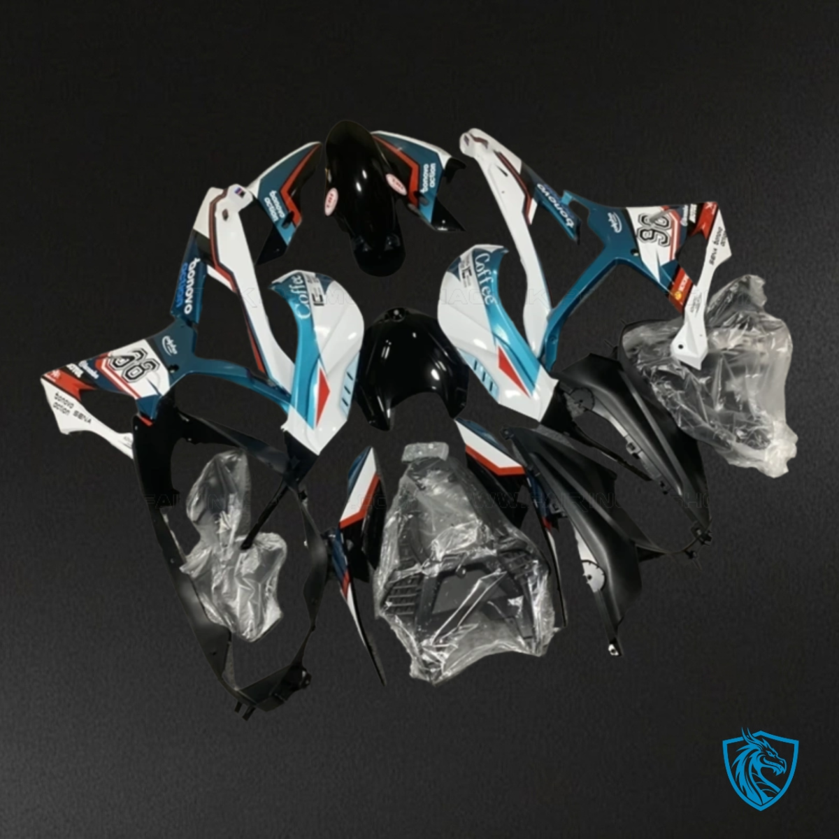 BMW S1000RR (2019-2020) Blue, White & Black - Fairing Kit | ABS Bodywork
