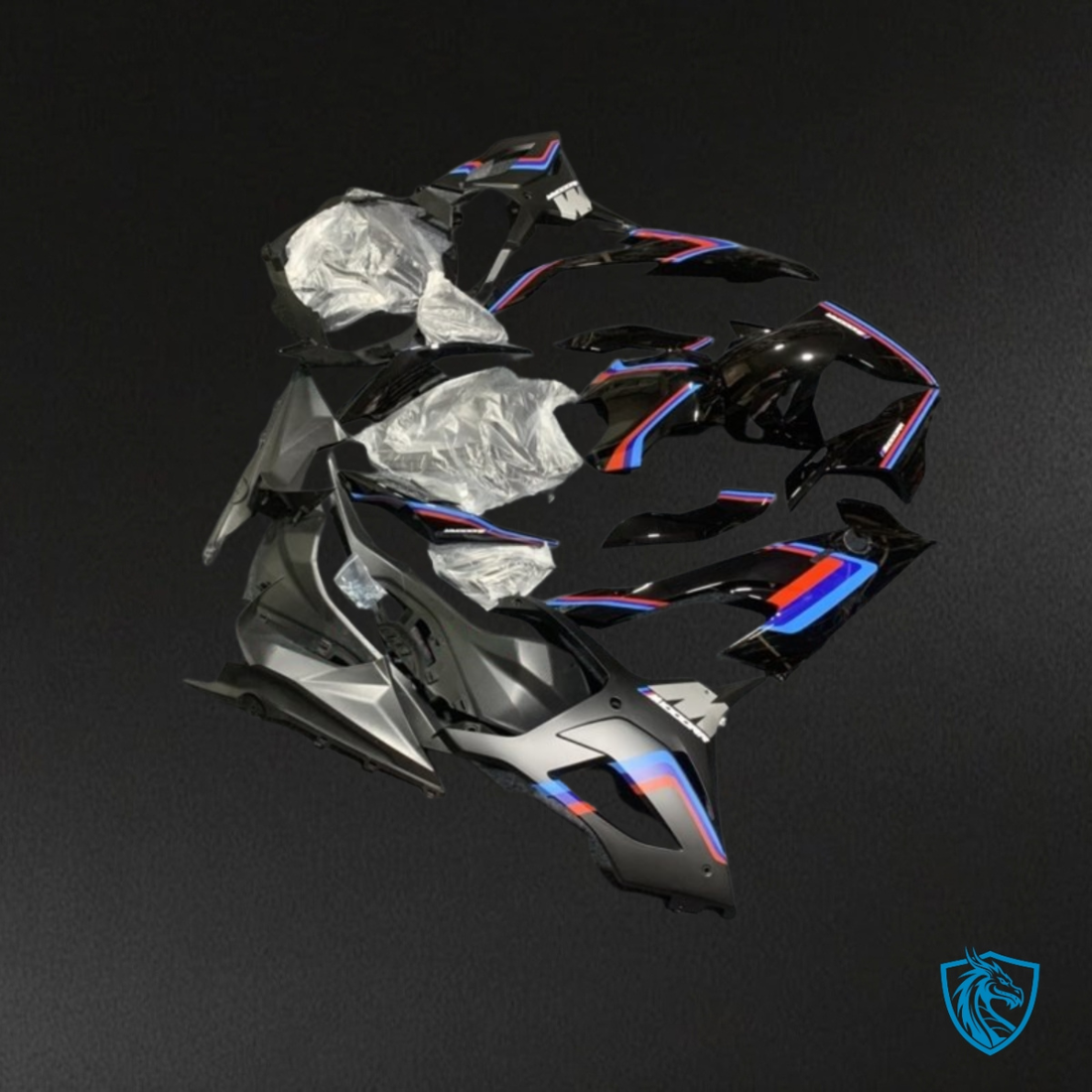 BMW S1000RR (2019-2020) Black, Blue & Red - Fairing Kit | ABS Bodywork