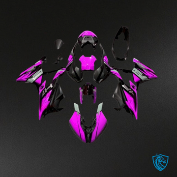 BMW S1000RR (2019-2020) Pink & Black Fuchsia - MERGEment Motorcycle Fairings Kit