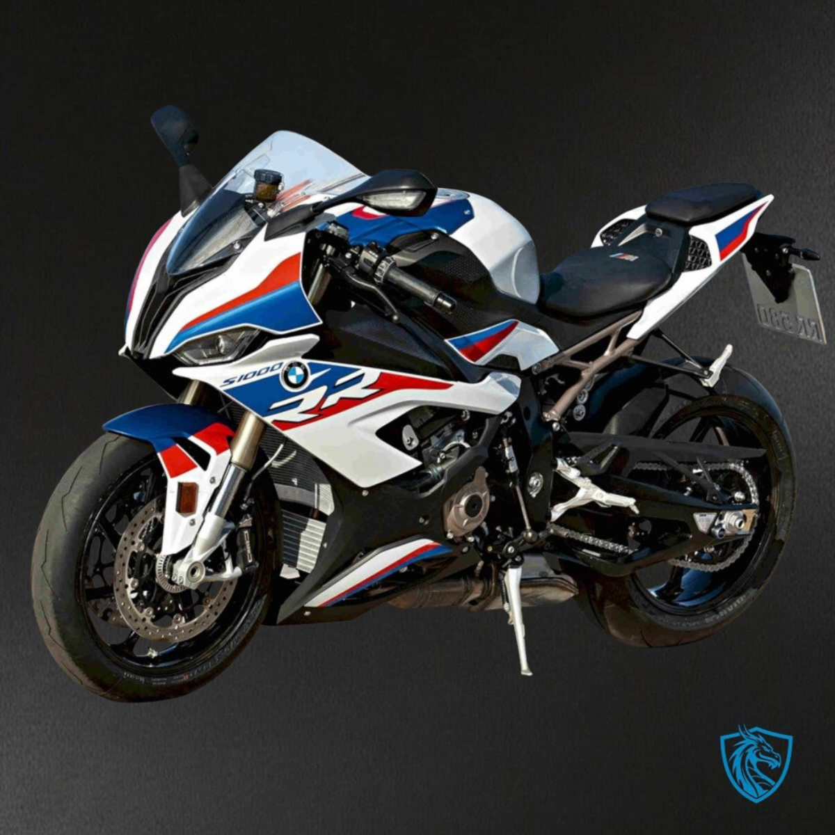 BMW S1000RR (2019-2020) White, Black & Blue - Replacement Motorcycle Fairings Kit