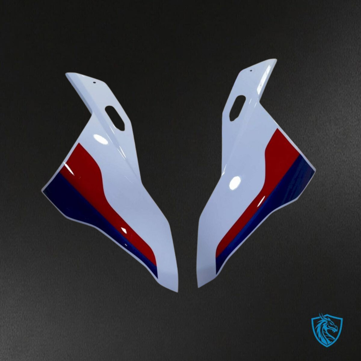 BMW S1000RR (2019-2020) White, Black & Blue - Replacement Motorcycle Fairings Kit