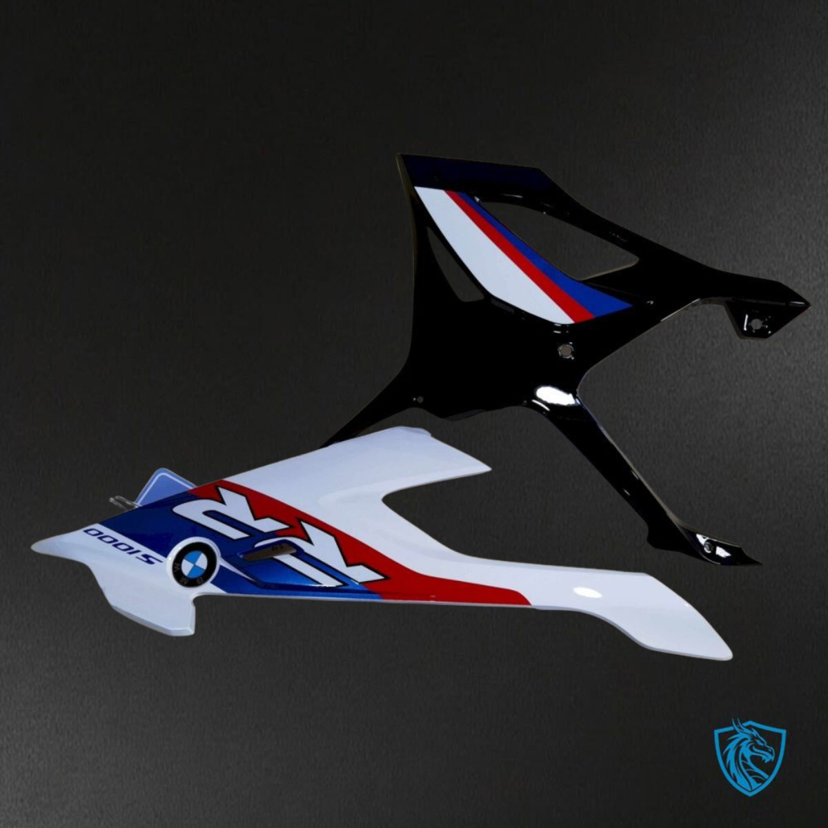 BMW S1000RR (2019-2020) White, Black & Blue - Replacement Motorcycle Fairings Kit