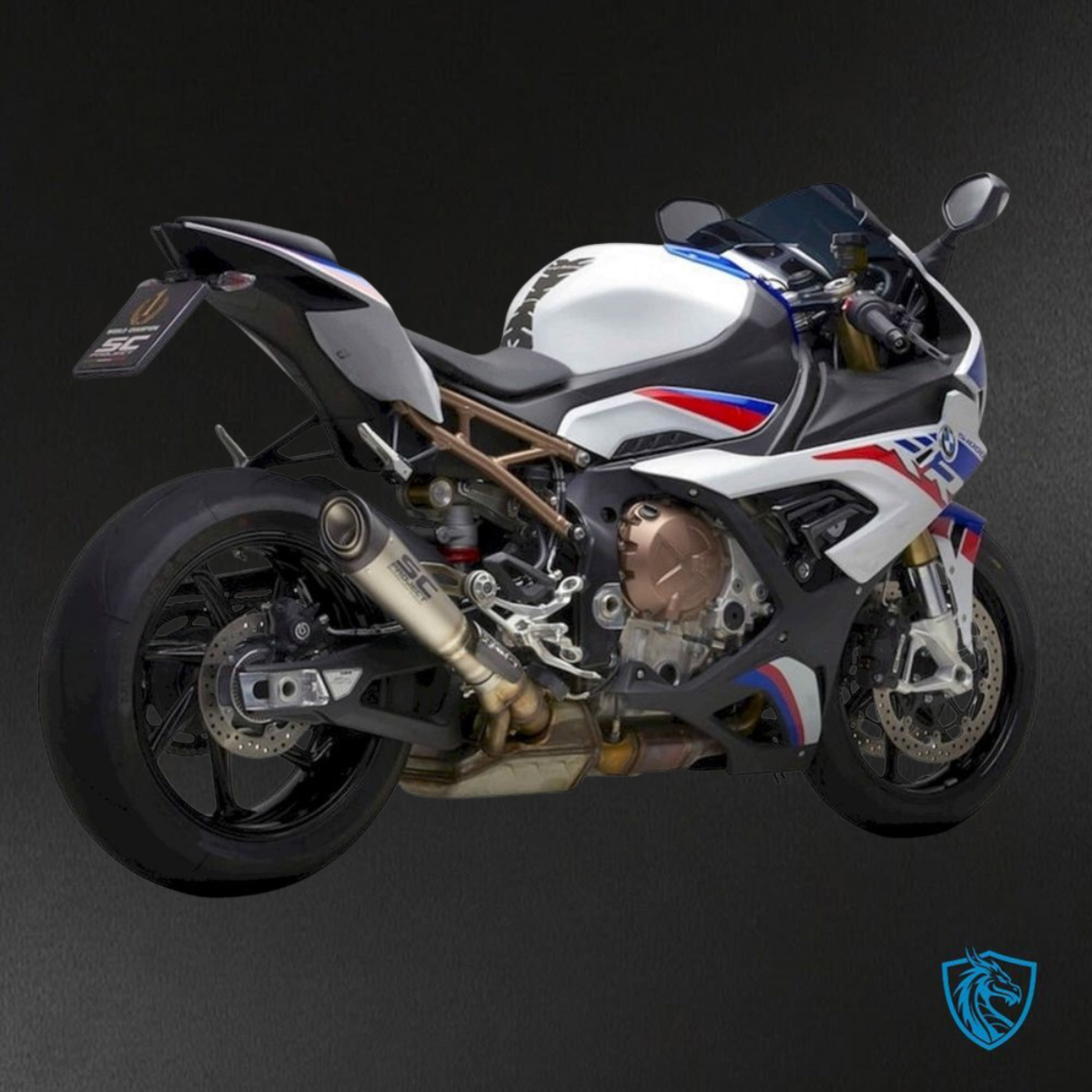 BMW S1000RR (2019-2020) White, Black & Blue - Replacement Motorcycle Fairings Kit