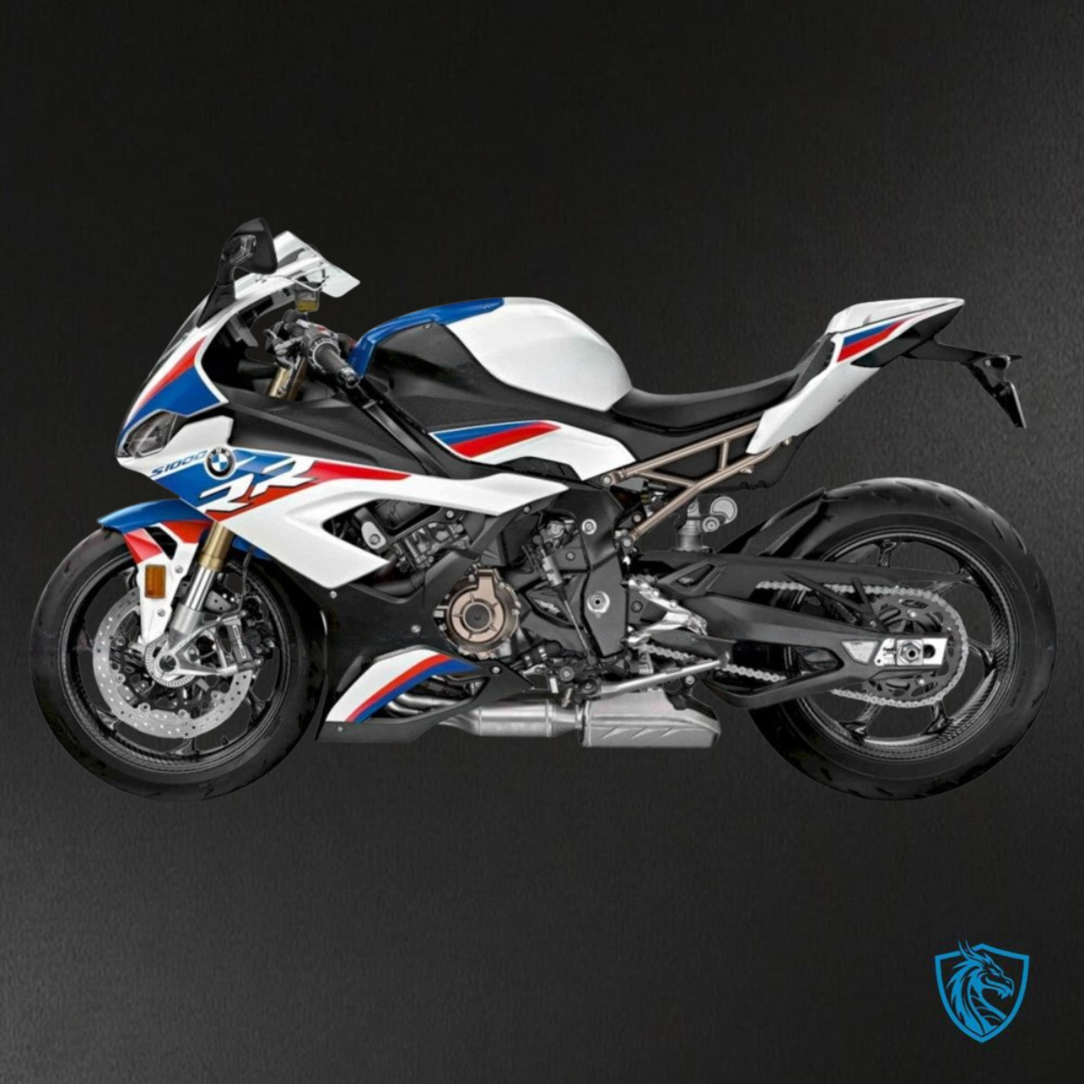 BMW S1000RR (2019-2020) White, Black & Blue - Replacement Motorcycle Fairings Kit