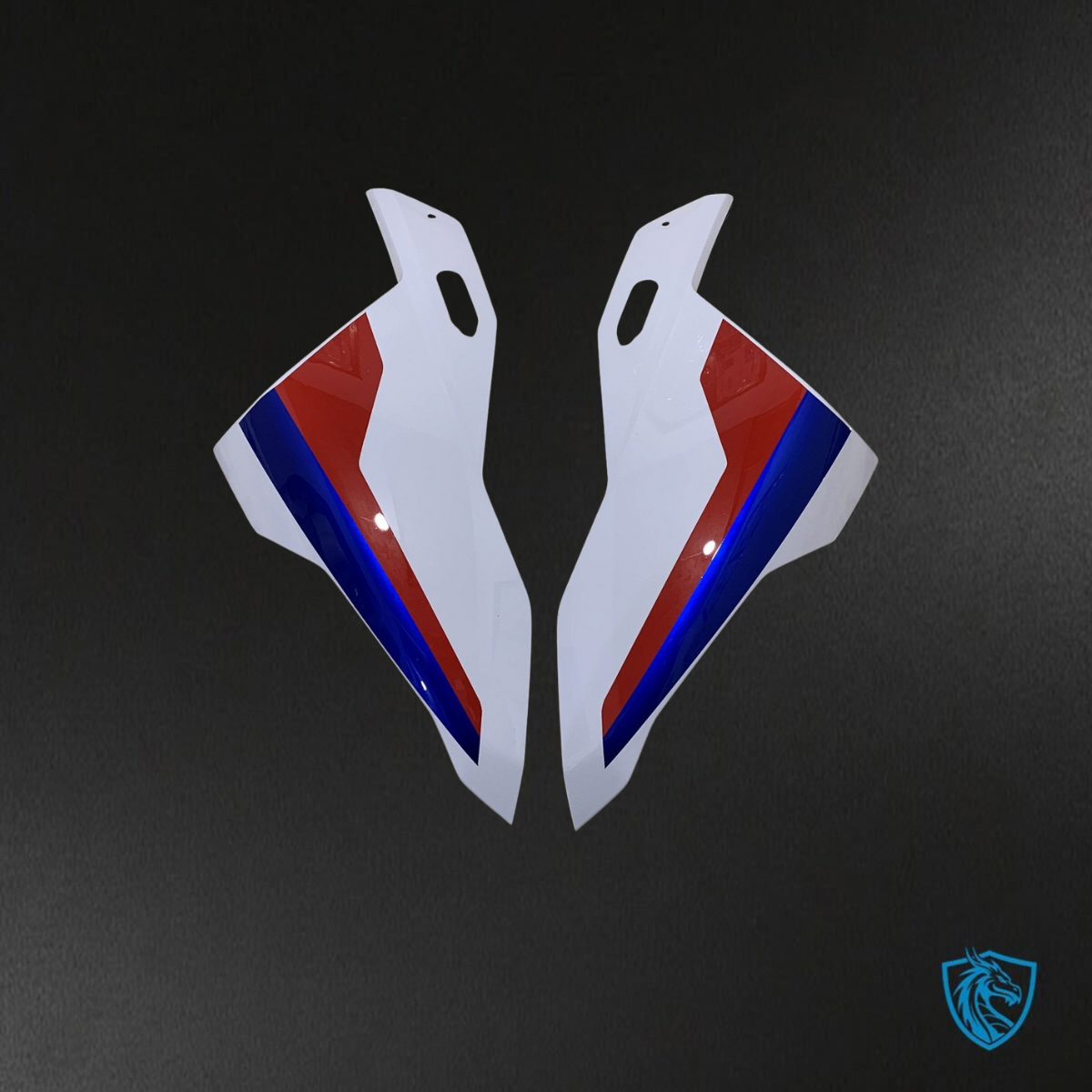 BMW S1000RR (2019-2020) White, Black, Blue & Red Fairings Kit - Aftermarket ABS Bodywork