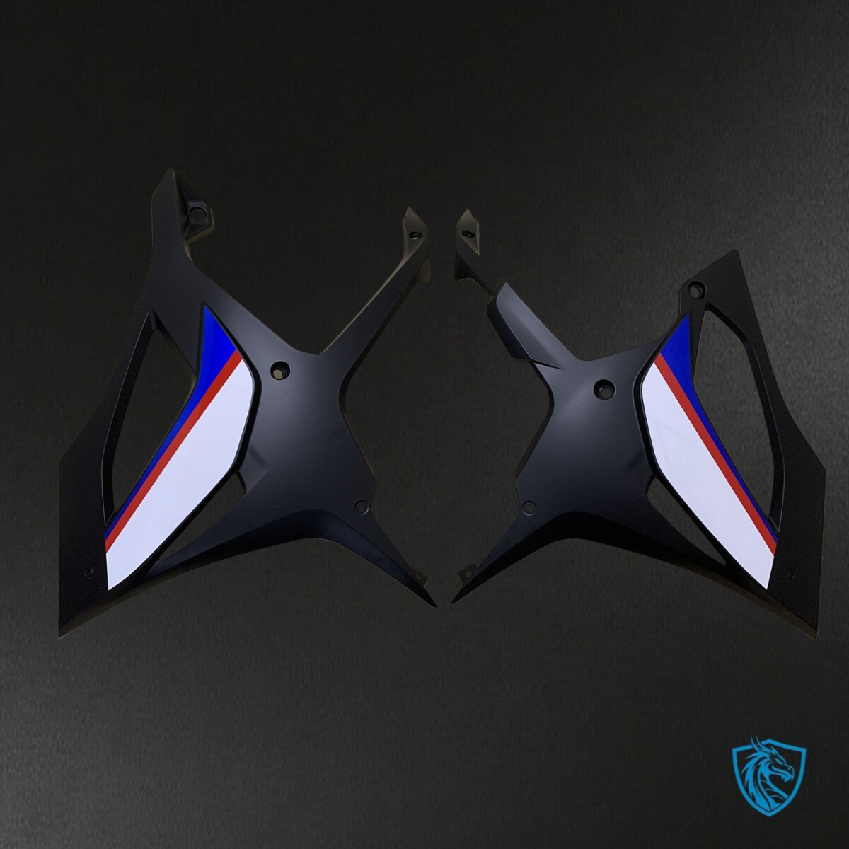 BMW S1000RR (2019-2020) White, Black, Blue & Red Fairings Kit - Aftermarket ABS Bodywork