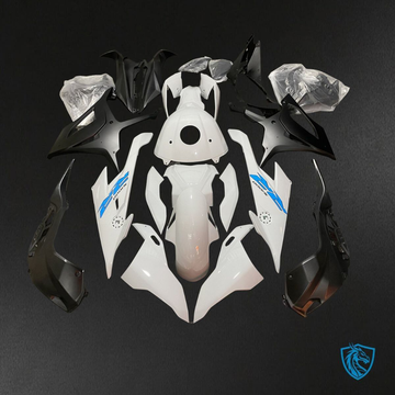BMW S1000RR (2019-2020) White & Black - Custom ABS Fairing Kit