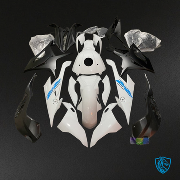 BMW S1000RR (2019-2020) White & Black - Custom ABS Fairing Kit