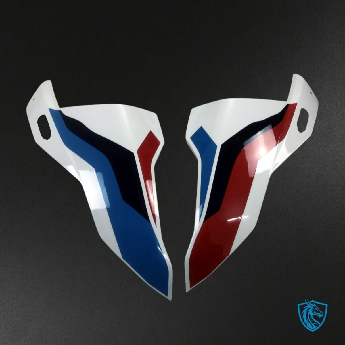 BMW S1000RR (2019-2020) White, Blue, Red & Black - Replacement Motorcycle Fairings Kit