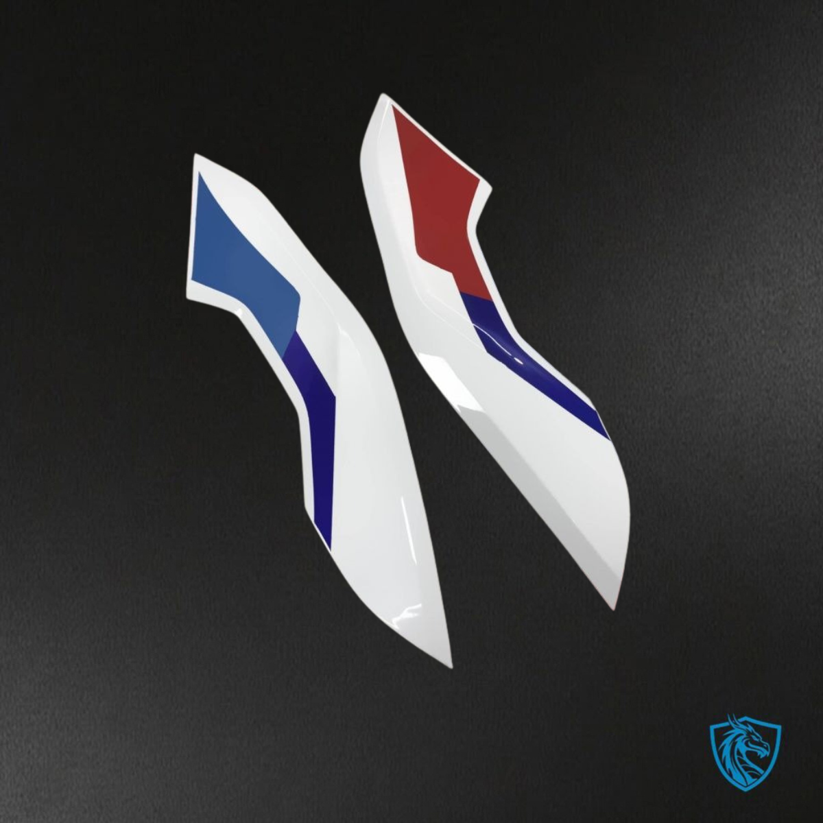 BMW S1000RR (2019-2020) White, Blue, Red & Black - Replacement Motorcycle Fairings Kit