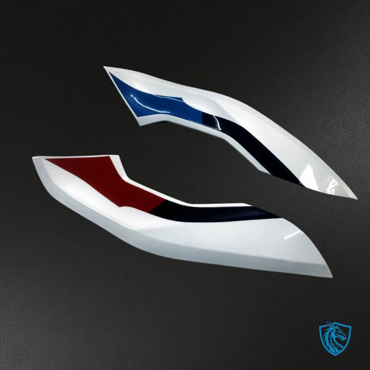 BMW S1000RR (2019-2020) White, Blue, Red & Black - Replacement Motorcycle Fairings Kit