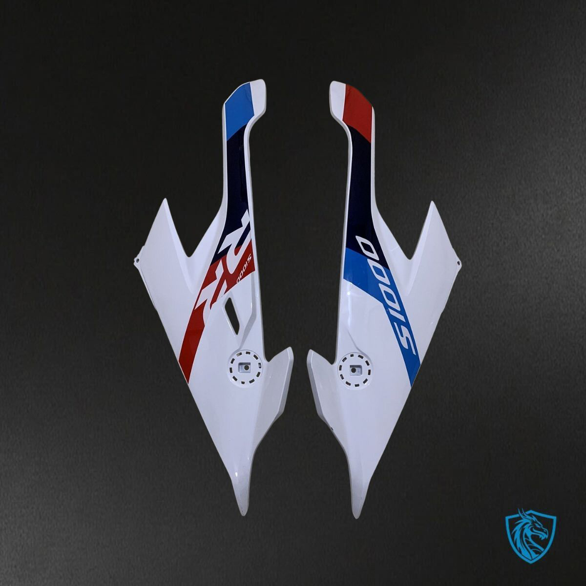 BMW S1000RR (2019-2020) White, Blue & Red Fairings Kit - Aftermarket ABS Bodywork