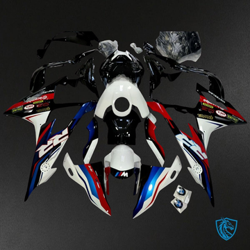 BMW S1000RR (2019-2020) White, Red, Blue & Black ABS Bodywork - Fairings Kit