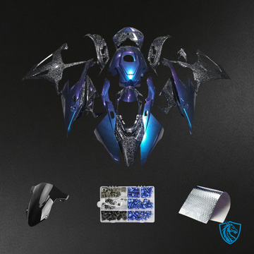 BMW S1000RR (2019-2022) Fairing Kit - Carbon Fiber  Blue - ABS Bodywork