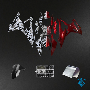 BMW S1000RR (2019-2022) Fairing Kit - Gloss Red Black White and Grey - ABS Bodywork