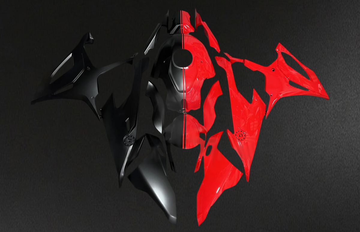 BMW S1000RR (2019-2022) Red and Black - Fairing Kit