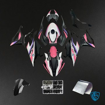 BMW S1000RR (2019-2022) Black White Pink & Purple - Fairing Kit