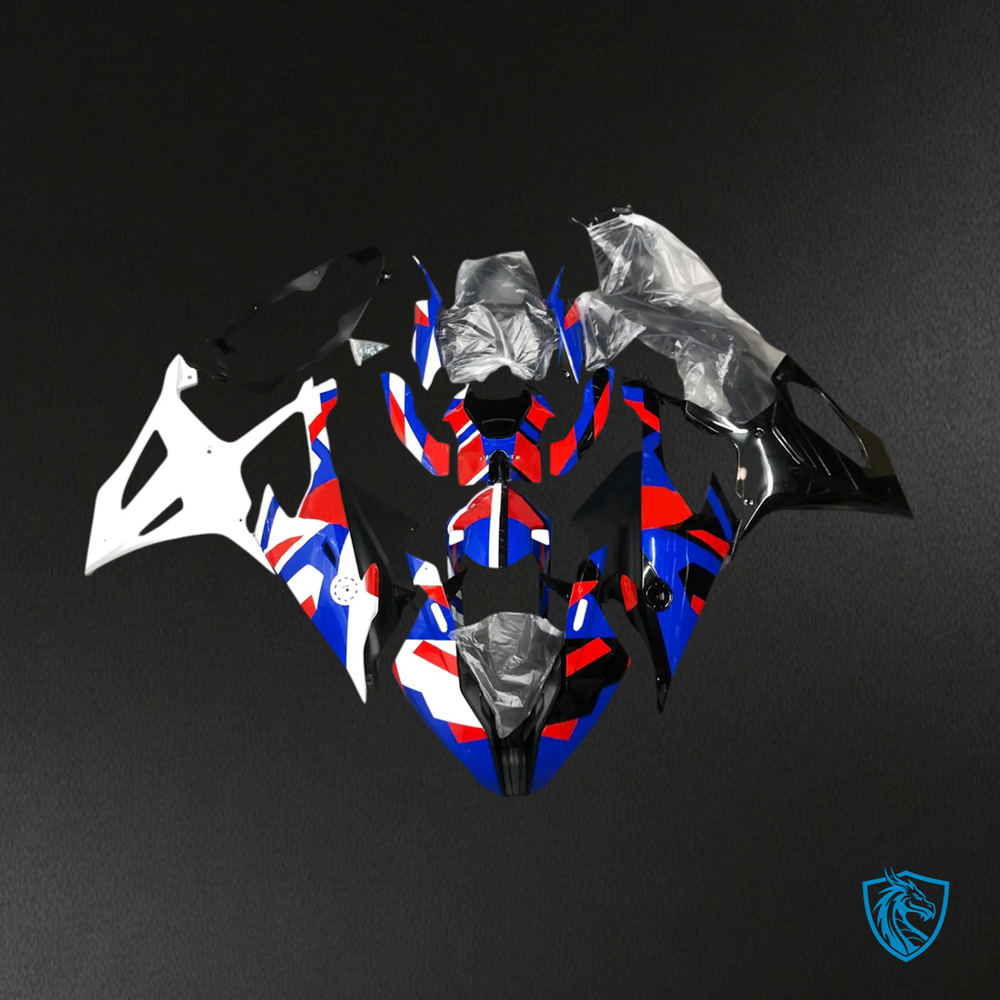 BMW S1000RR (2019-2022) Blue and Red style 7 - Fairing Kit