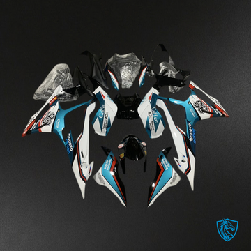 BMW S1000RR (2019-2022) Blue and White - Fairing Kit