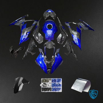 BMW S1000RR (2019-2022) Fairing Kit - Carbon Fiber Blue - ABS Bodywork