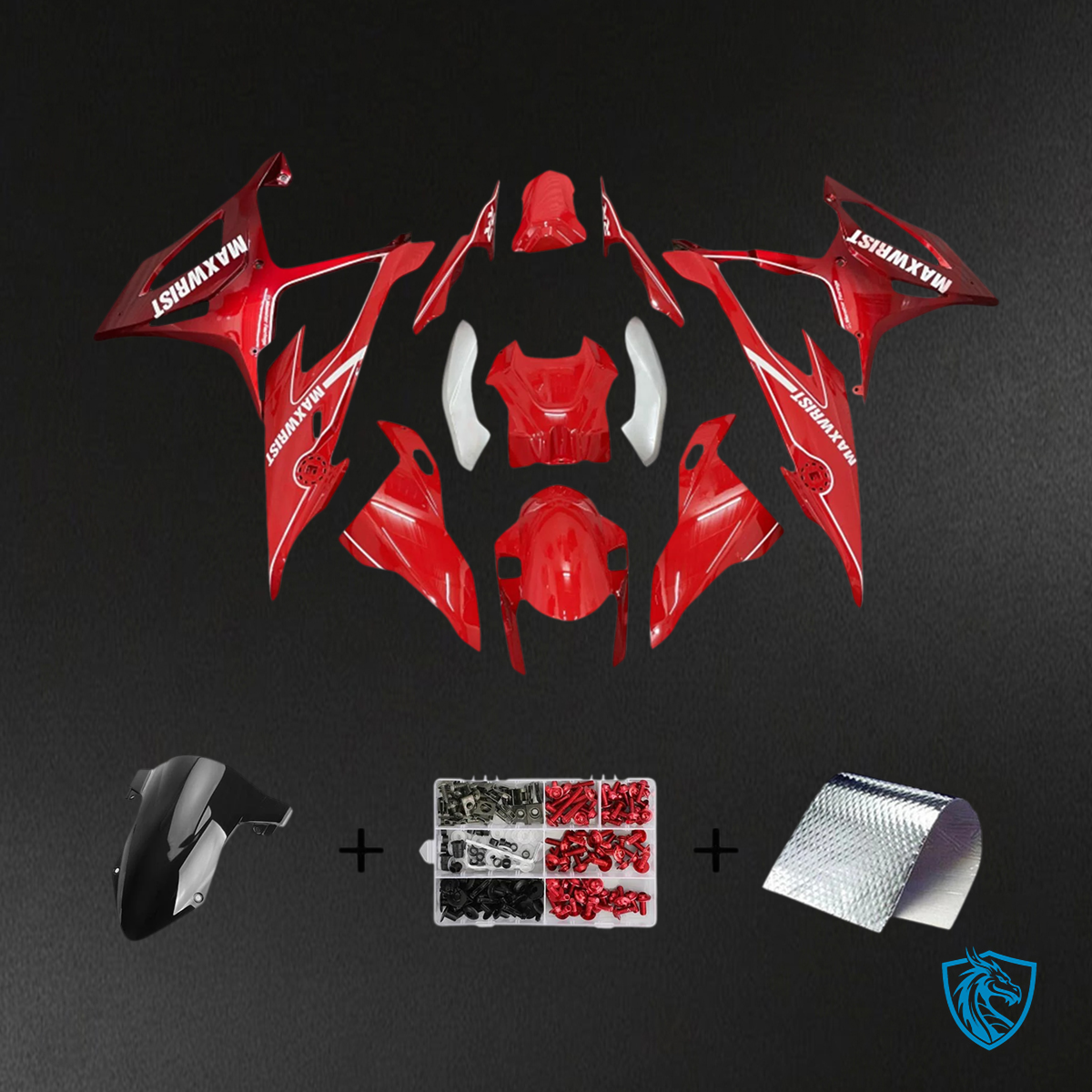 BMW S1000RR (2019-2022) Red - Fairing Set