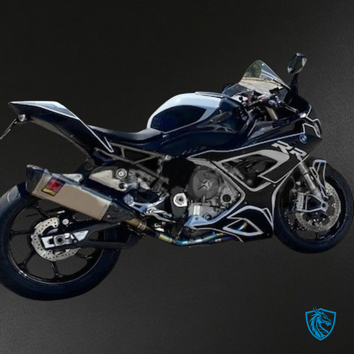 BMW S1000RR (2019–2022) Black Stripes - Fairing Set