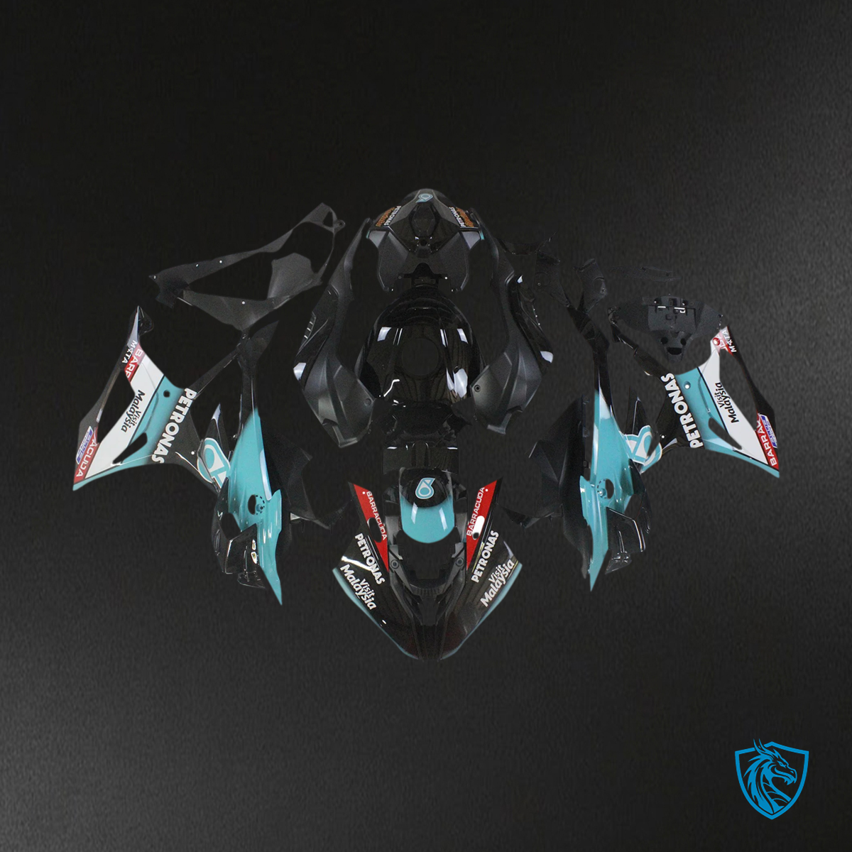 BMW S1000RR (2023-2024) Black & Light Blue - Fairing Kit