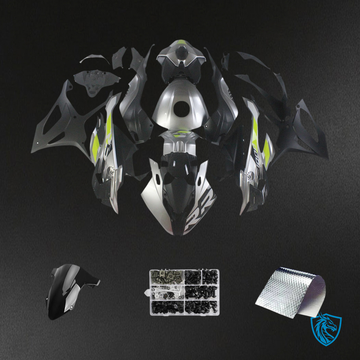 BMW S1000RR (2023-2024) Black Silver & Grey - Fairing Kit