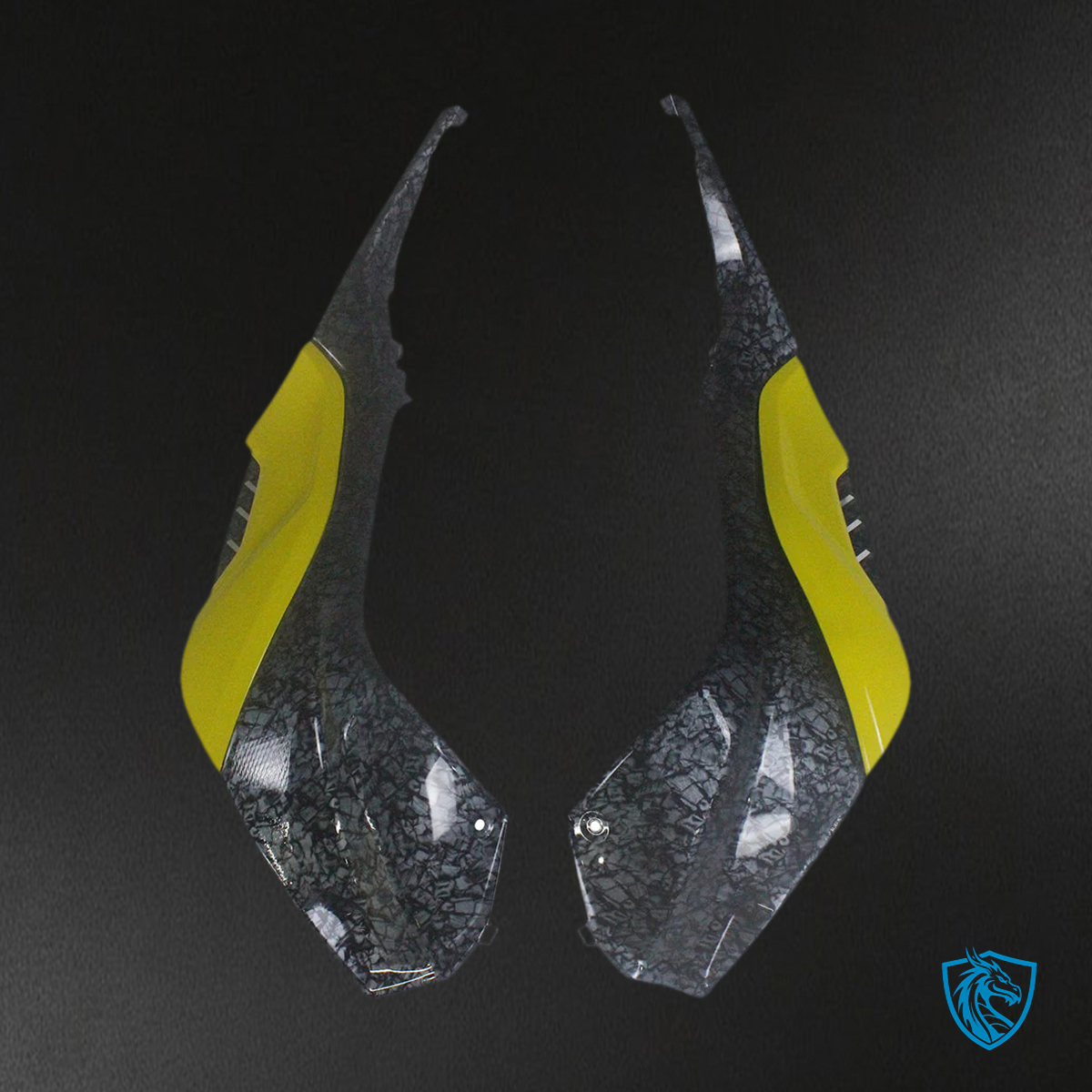 BMW S1000RR (2023-2024) Carbon Fiber Black and Yellow - Fairing Kit