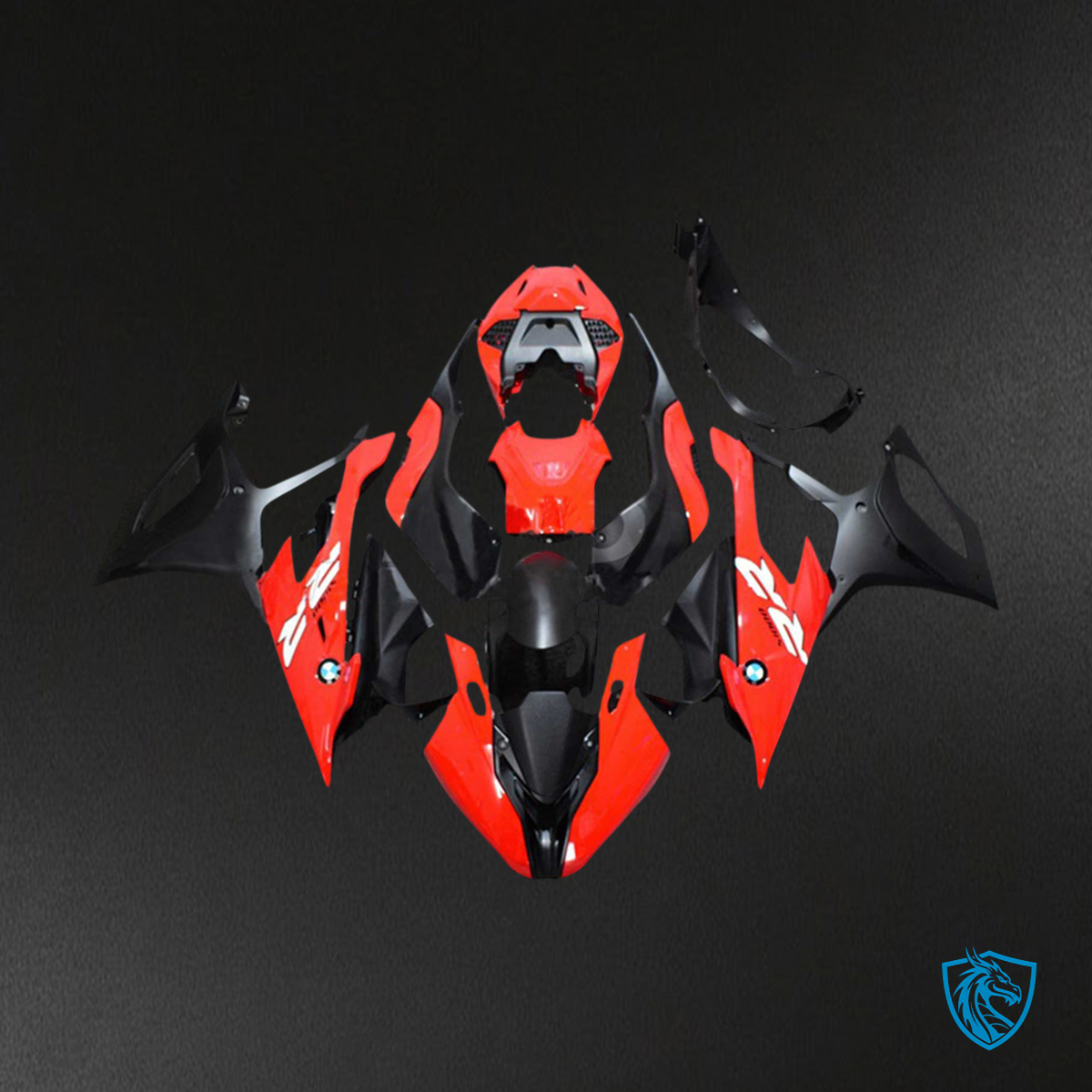 BMW S1000RR M1000RR (2019-2022) - Red & Black - Fairing Set