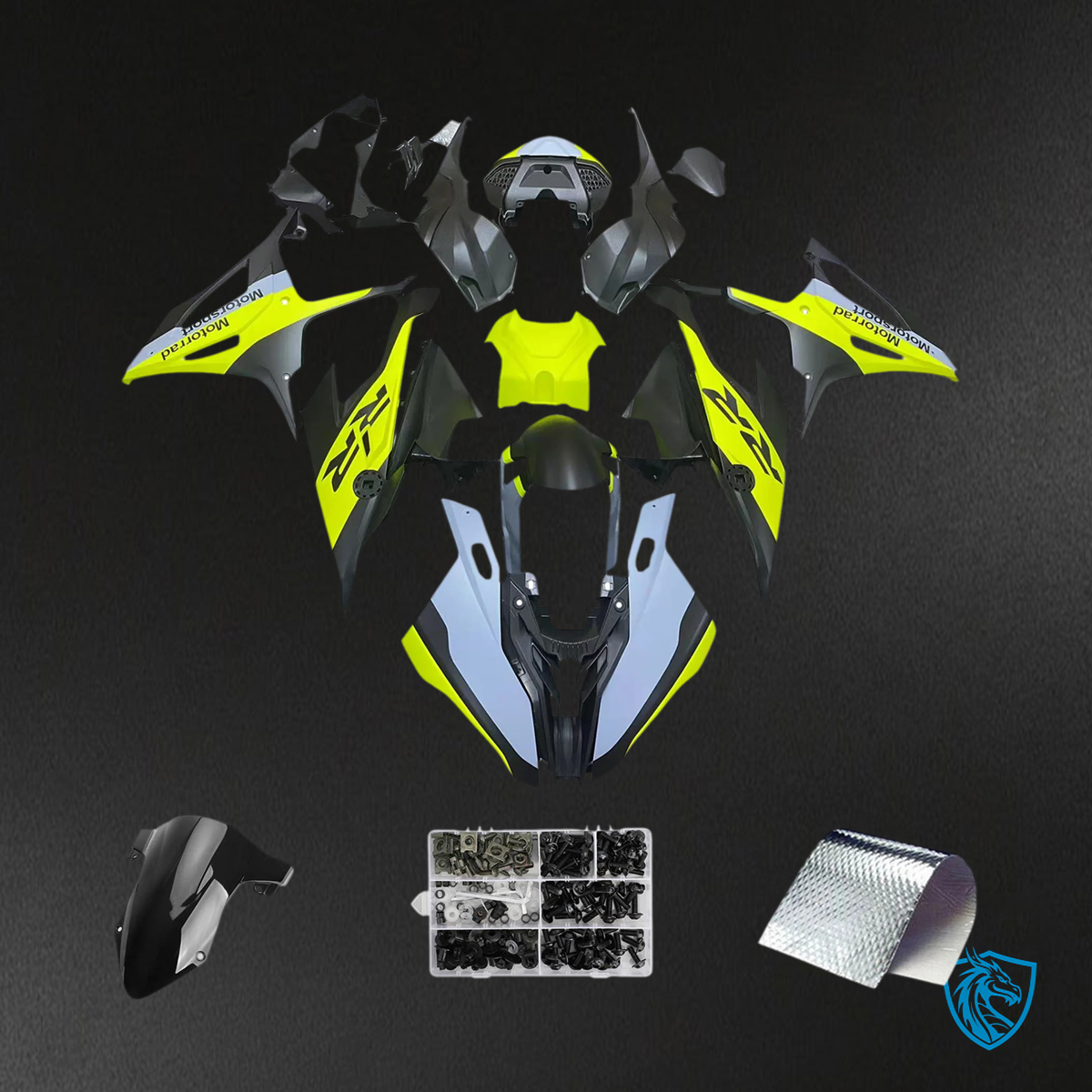 BMW S1000RR M1000RR (2019-2022) Yellow & Black - Fairing Kit