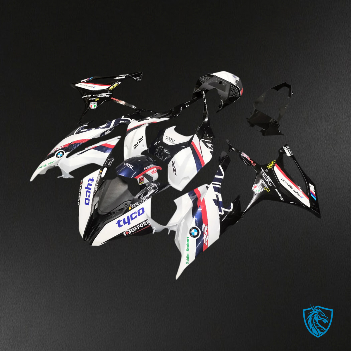 BMW S1000RR M1000RR (2019-2022) White multi - Fairing Kit