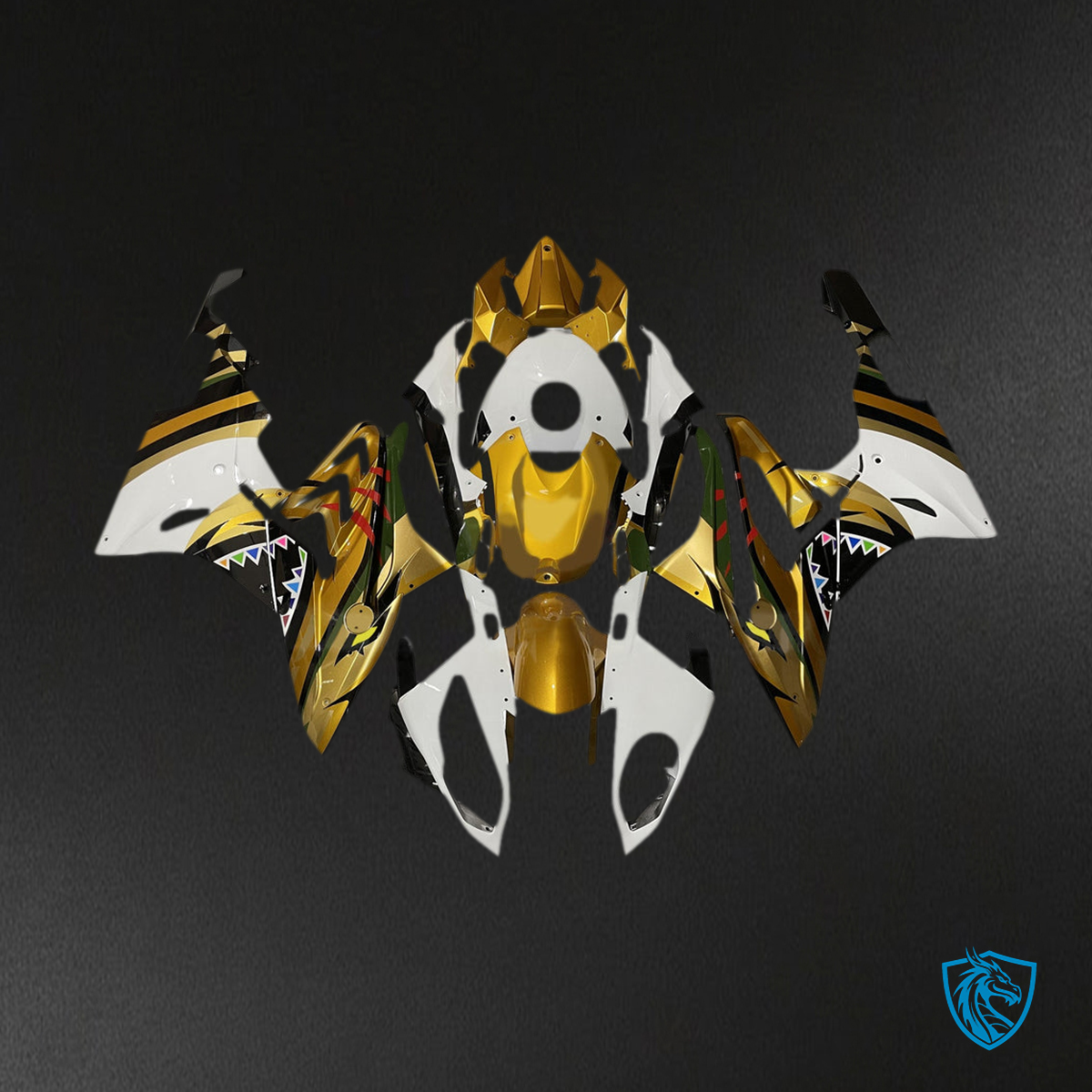 BMW S1000RR (2015-2016 ) Fairing Kit - Gold, White and Black - ABS Bodywork