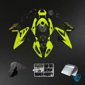 BMW S1000RR 2015-2016 Gloss Green and Black ABS Fairing Kit - Main View