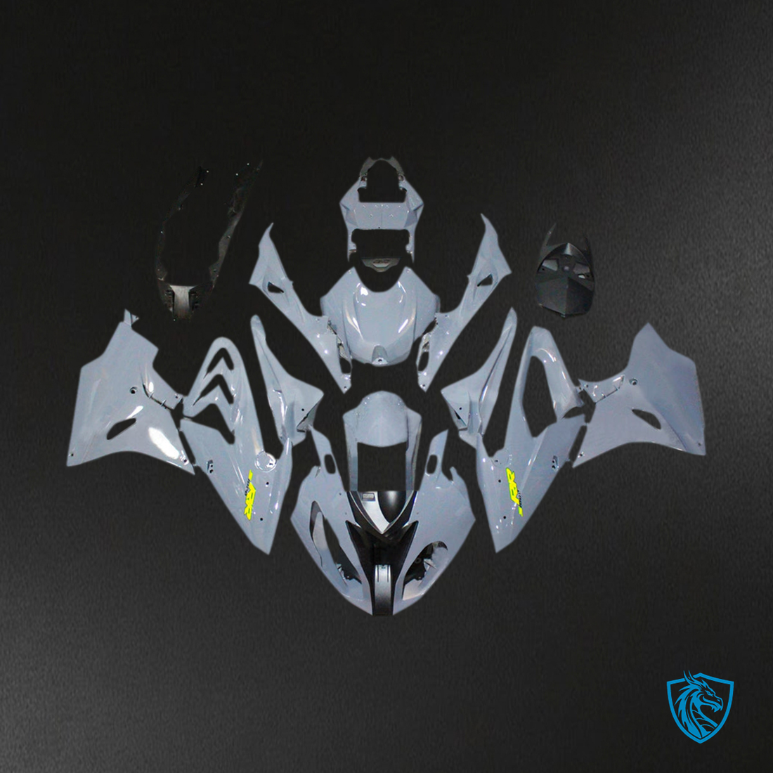 BMW S1000RR (2015-2016) Fairing Kit - Glossy Gray - ABS Bodywork