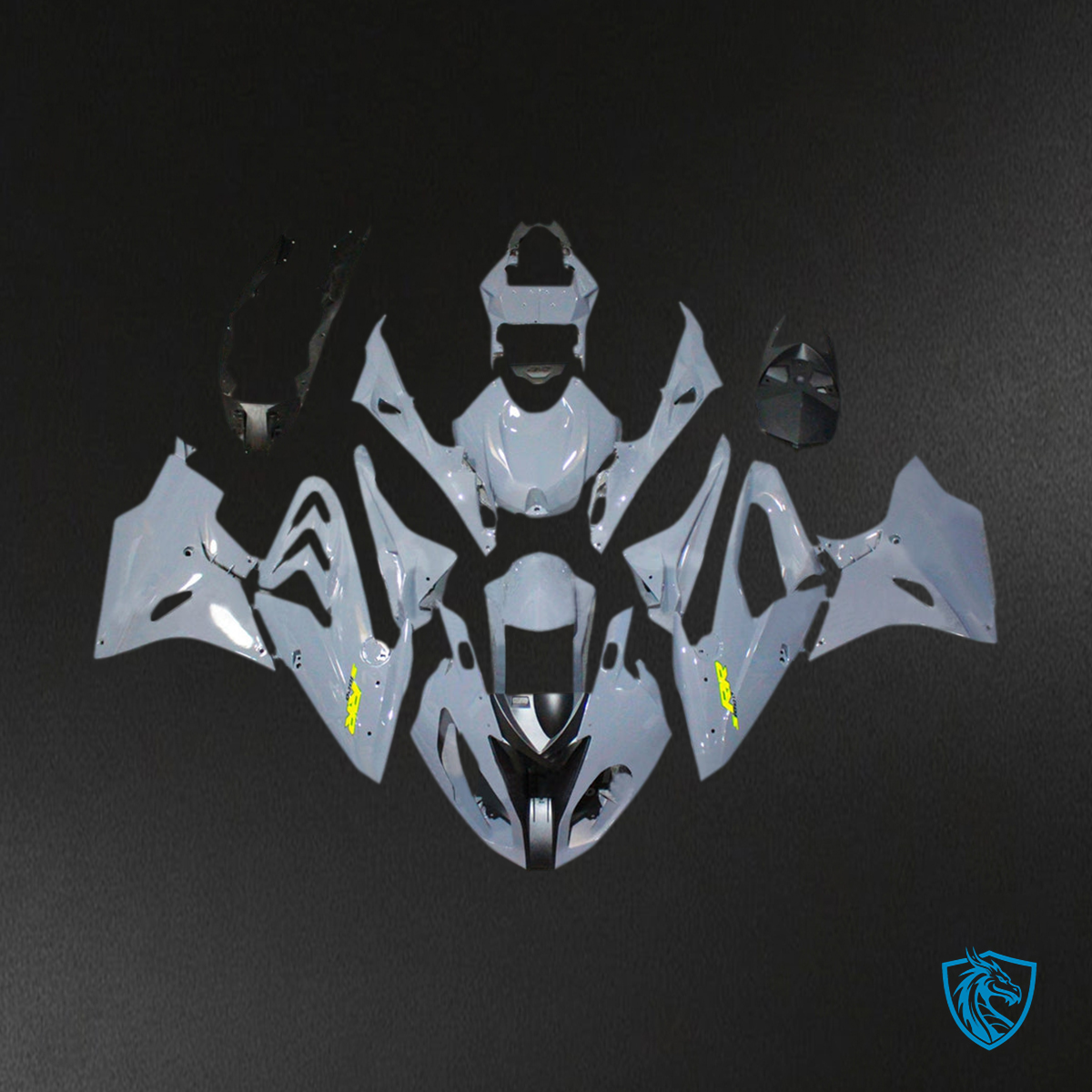 BMW S1000RR 2015-2016 Glossy Gray ABS Fairing Kit - Alternate View