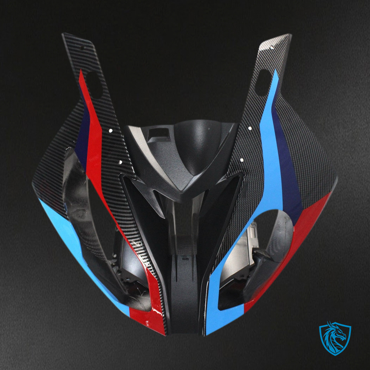 BMW S1000RR (2015-2016) Fairing Kit - Gloss Carbon Fiber Style With Blue & Red - ABS Bodywork