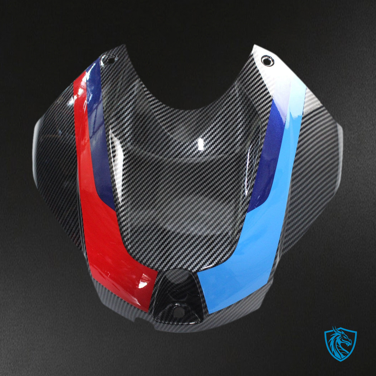 BMW S1000RR (2015-2016) Fairing Kit - Gloss Carbon Fiber Style With Blue & Red - ABS Bodywork