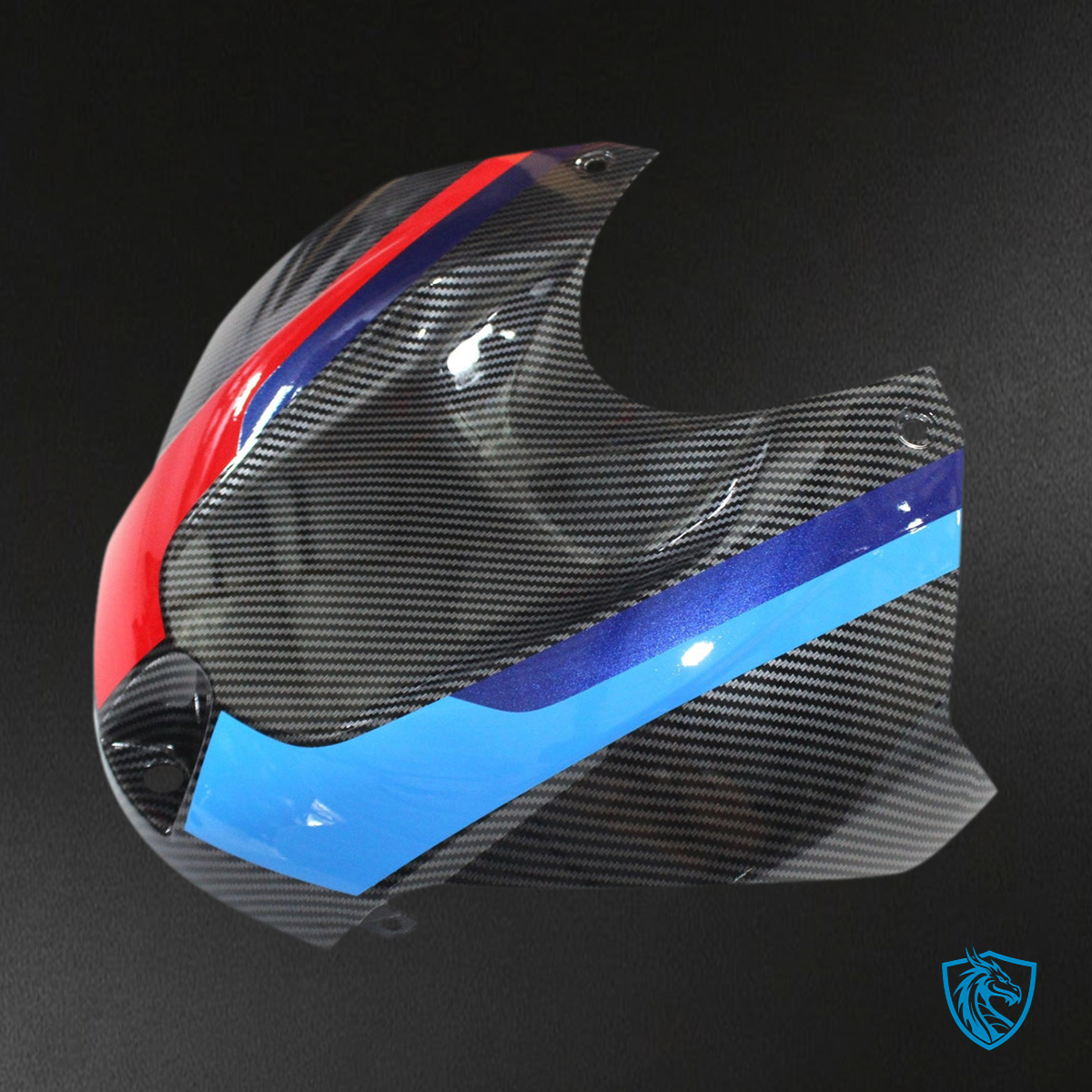 BMW S1000RR (2015-2016) Fairing Kit - Gloss Carbon Fiber Style With Blue & Red - ABS Bodywork
