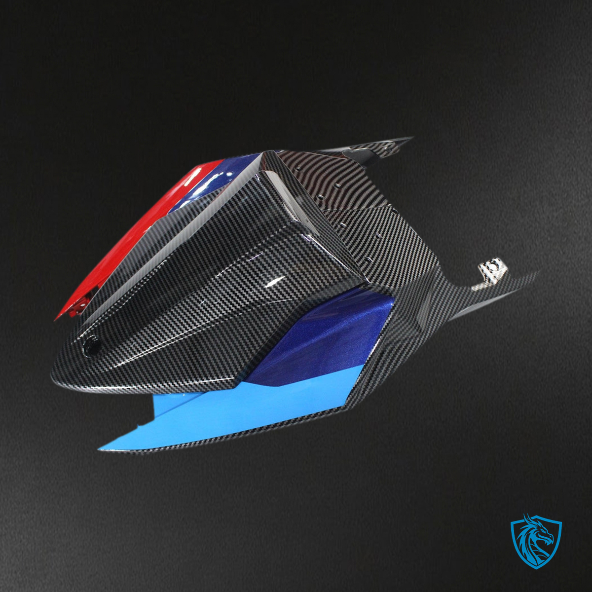 BMW S1000RR (2015-2016) Fairing Kit - Gloss Carbon Fiber Style With Blue & Red - ABS Bodywork