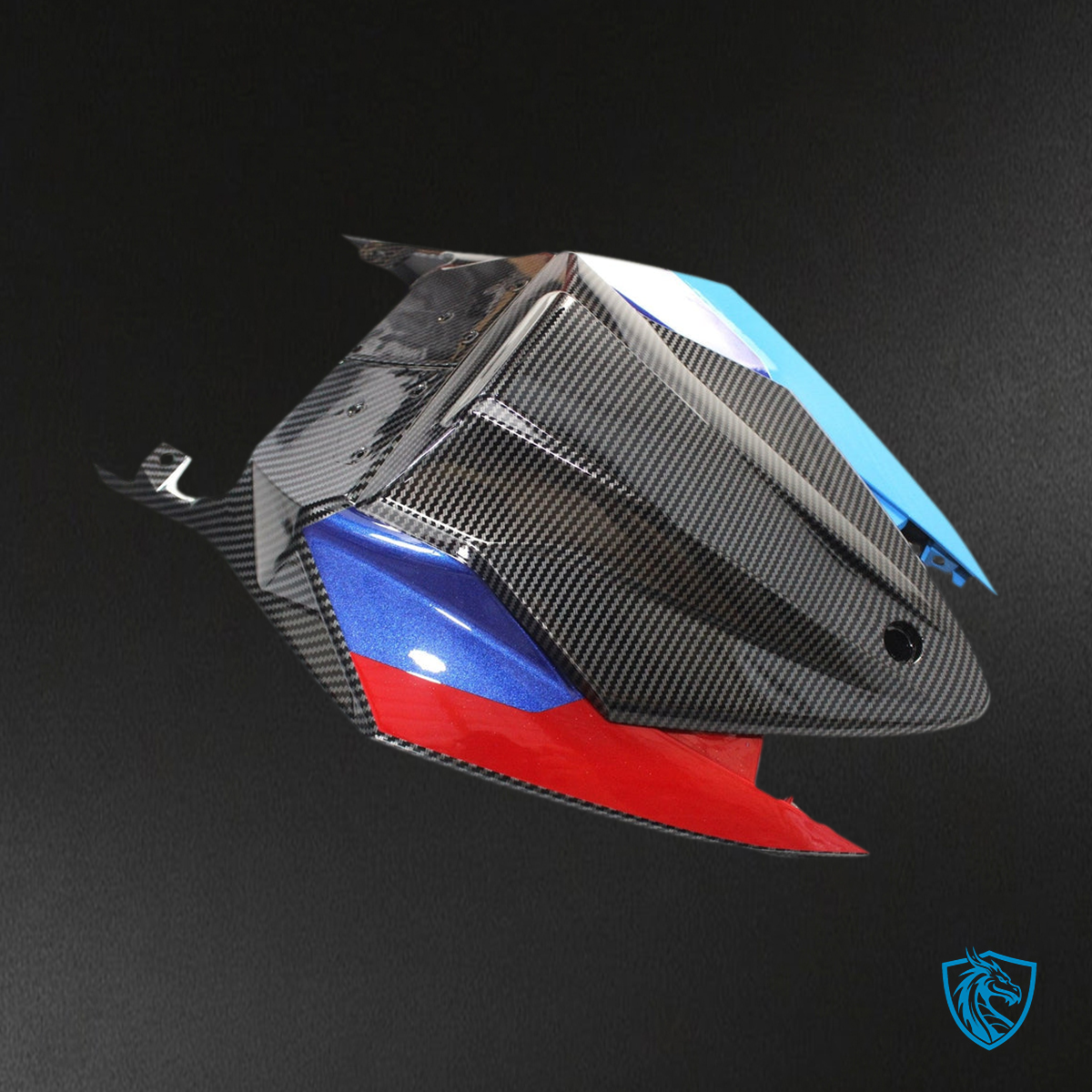 BMW S1000RR (2015-2016) Fairing Kit - Gloss Carbon Fiber Style With Blue & Red - ABS Bodywork