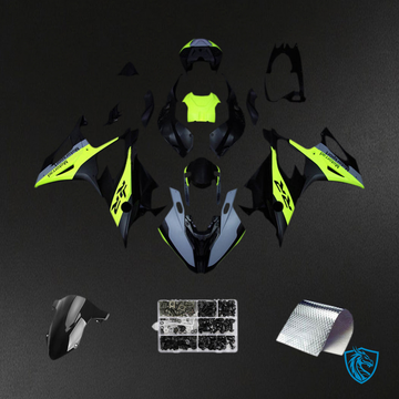 BMW S1000RR (2019-2022) Fairing Kit - Gray, Yellow and Black - ABS Bodywork