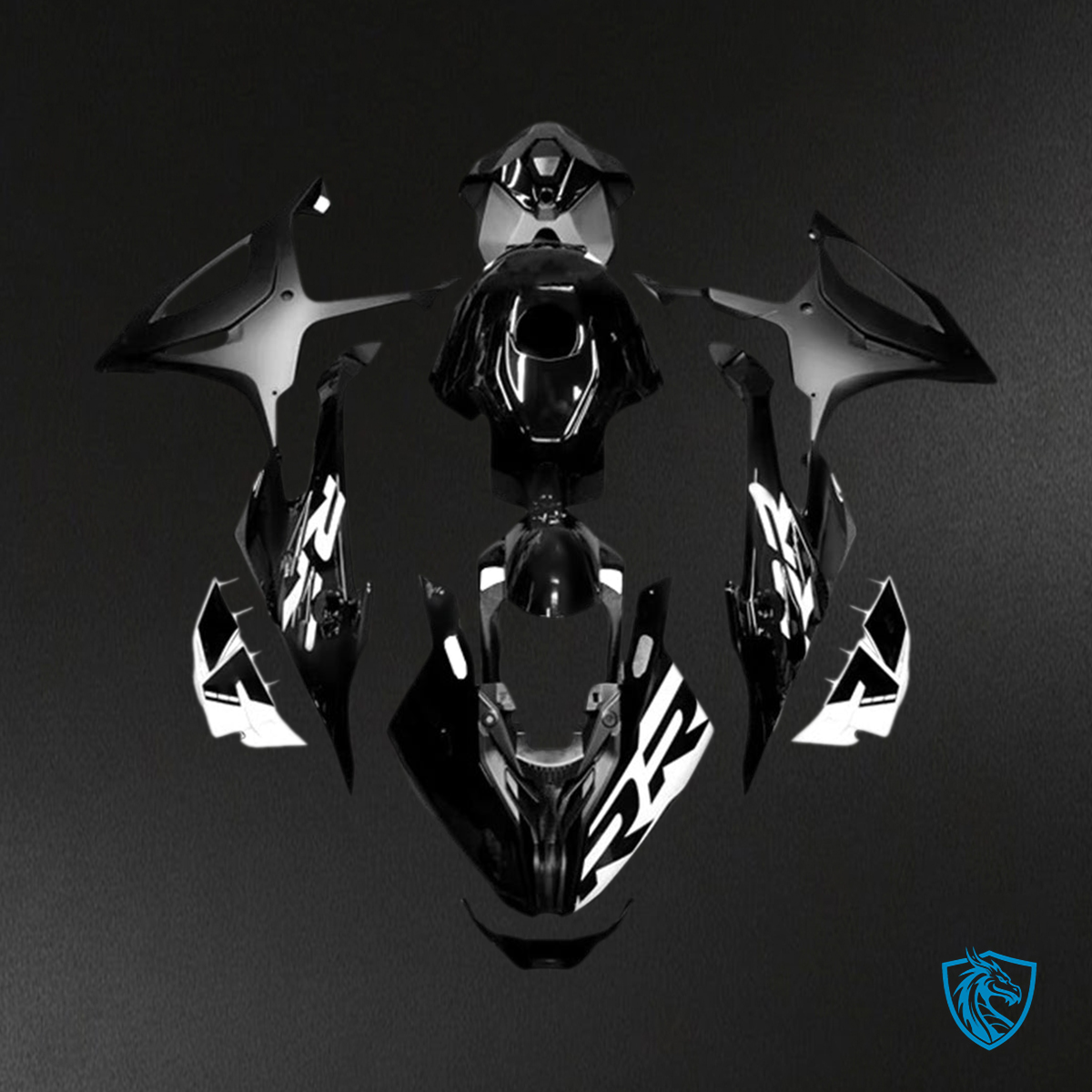BMW S1000RR (2023-2024) Fairing Kit - Gloss Black -  ABS Bodywork