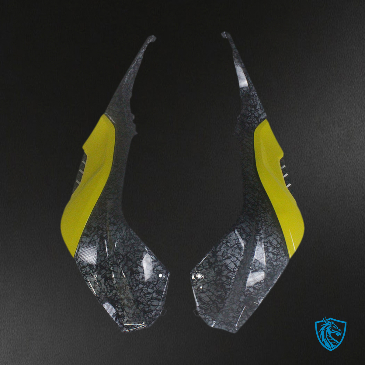 BMW S1000RR (2023-2024) Fairing Kit - Carbon Fiber Kit Yellow Black - ABS Bodywork