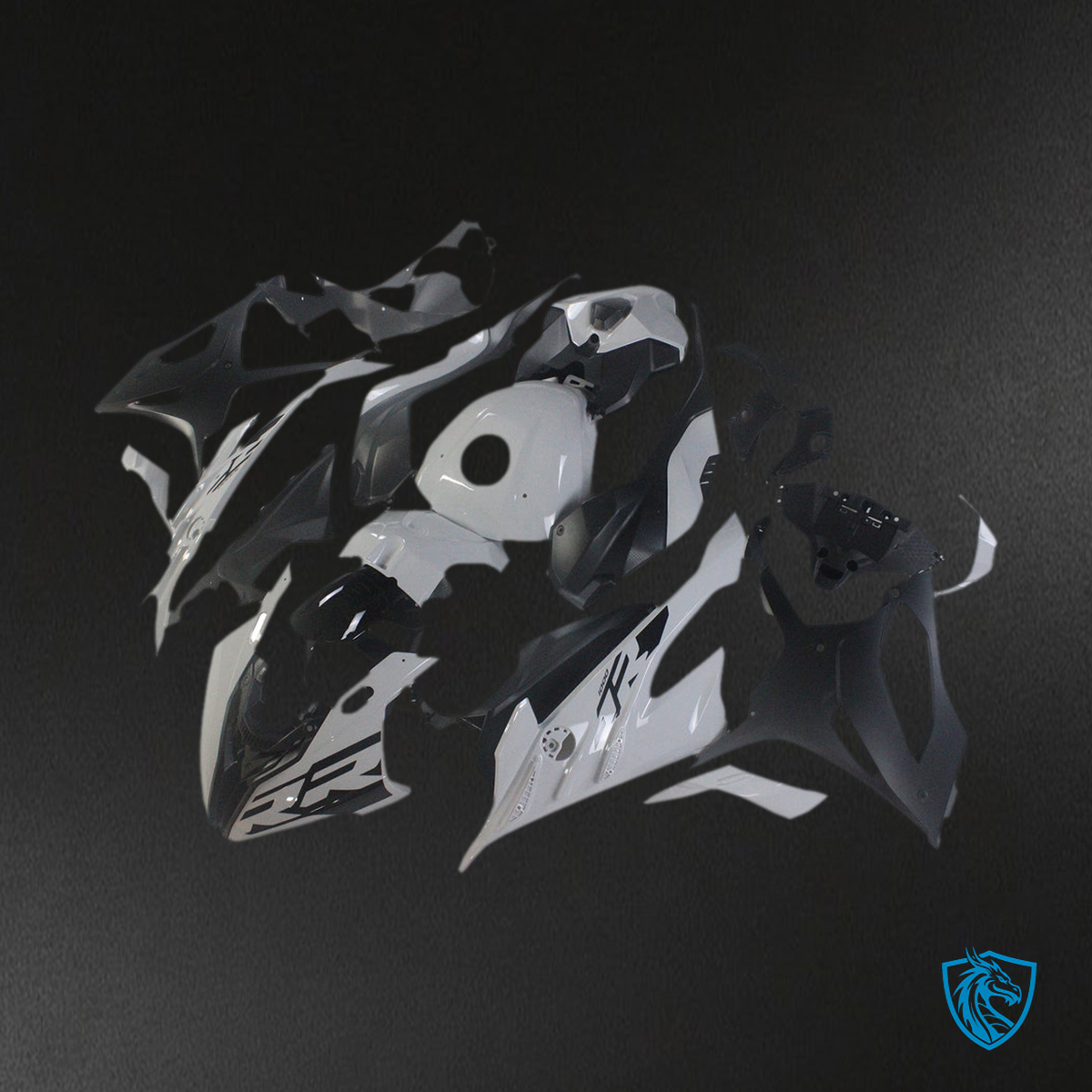 BMW S1000RR (2023-2024) Fairing Kit - Gray and Black - ABS Bodywork